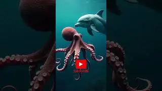 Dolphin Meets Octopus The Ocean's Ultimate Hybrid Creation! 🐬🐙✨#MarineHybrids #shortsvideo #shortai