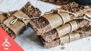 Raw Paleo Protein Bars / Grain-free / Gluten-free / Low Carb