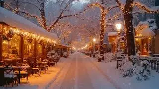 Cold Air, Warm Coffee ☕ Winter Street Jazz for Relaxing Urban Nights