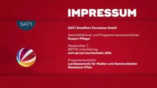 SAT.1 - Impressum + Ball (2017) [1080i nativ]