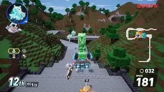 Sonic Racing CrossWorlds &ndash; Creeper DLC Gameplay on Minecraft Track (Boom Race!)