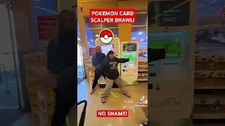 Scalpers BRAWL at Pokemon Card Vending Machine! 😤 #pokemon #pokemoncards #scalping