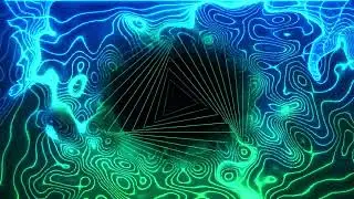 Eroded Infinite Corridor of the Meditative Dimensional Vortex: Free Background Video Loop