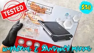 Tested [Royalty Line] Panini Maker ⎜ Unboxing ➕ Sandwich Making 🥪