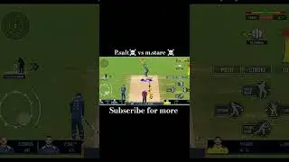 P.SALT☠️ VS M.STARC☠️ REAL CRICKET 24 #shorts