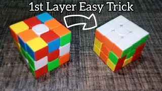 How To Solve 1st Layer Of Rubik's Cube [World's Easiest Method]
