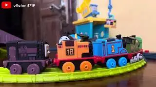 PLAYING WITH THOMAS AND FRIENDS (Thomas, Carly, Sandy, Percy, Diesel, Whiff, and Nia) DAY 1