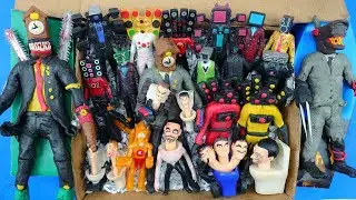 Unboxing  titan speakerman vs skibidi clock camera zombie juggernaut astro toilet toys | satisfying