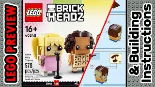 PREVIEW: 40548, LEGO BRICKHEADZ, Spice Girls Tribute​ & Building Instructions! LEGO 2022