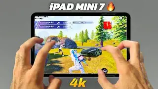 iPAD MINI 7 PUBG/BGMI TEST🔥A17 Pro Bionic chip😍 || FULL GYRO + 6 FINGER GAMEPLAY