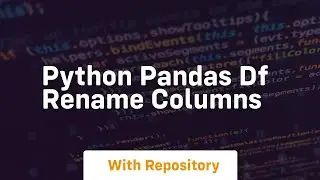 python pandas df rename columns
