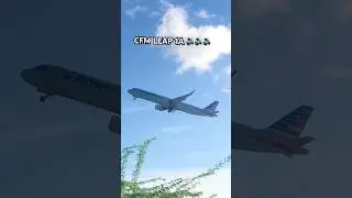 CFM LEAP 1A ENGINE SOUND ON TAKEOFF! #shorts #aviation #takeoff #a321neo #americanairlines #plane