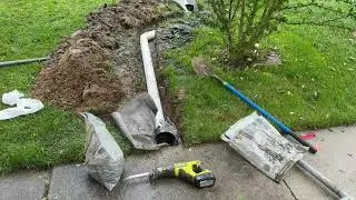 Yard Drainage Done Right Eliminates Water From Flooding Your Yard #drainage #flood #diy