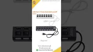 High Speed 4/7 Ports USB HUB 2.0 Adapter Expander Multi USB Splitter Multiple Extender with LED