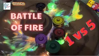 Super Fire Spindle Battle 1vs5 #spindlefire #battle #fire