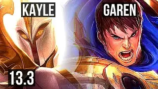 KAYLE vs GAREN (TOP) | 2.6M mastery, 5/0/1, 1500+ games | KR Master | 13.3