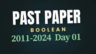 2025 A/L ICT | PPD Day 01 | Past Paper Discussion | Boolean Day 01