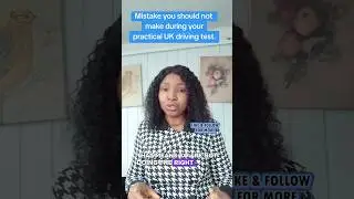 Do not make this mistake in your UK driving test. #uk #driving #drivinglessons #drivingtips #shorts