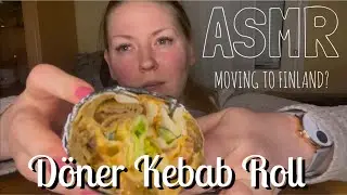 Rullakebab D&Ouml;NER Kebab 🌯 🇫🇮 ~ ASMR Mukbang Relaxing Eating Siynds