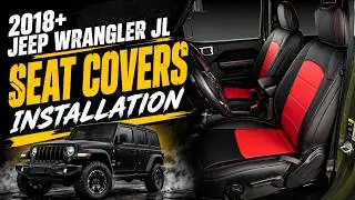 2018+ Jeep Wrangler JL @kustominterior Custom Leather Seat Covers Installation! @locos.garage
