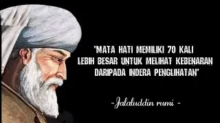 40 QUOTES terbaik|Jalaluddin Rumi
