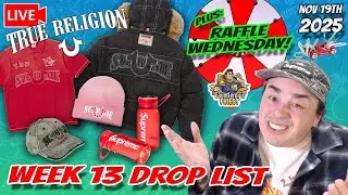 Raffle Wednesday! Supreme Week 13 Drop List&ndash; TRUE RELIGION IS BACK 😳👖