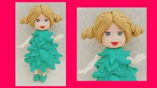 Cute doll making/ Clay doll/ DIY/ Clay Craft 