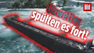 Unwetter sp&uuml;lt 100 Jahre altes Schiffswrack weg