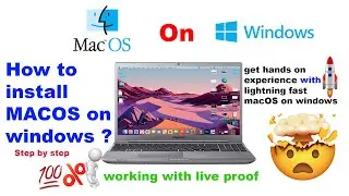 How to install macOS on windows Hindi|Urdu