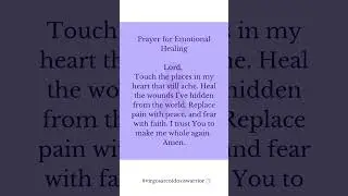 PRAYER FOR EMOTIONAL HEALING #healingjourney #healingprayer #sarcoidosis #virgosarcoidosiswarrior