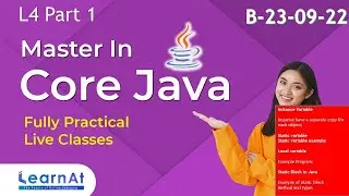 L4 Static Block In Java | Methods and Its Types in Java