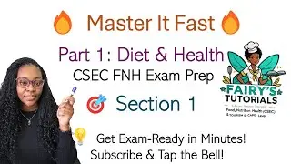 Master It Fast | Diet & Health Made Easy! | CSEC FNH Exam Section 1 | Part 1