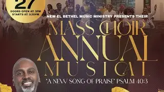 New El Bethel B.C. Mass Choir singing/ministering &ldquo;What He&rsquo;s Done For Me&rdquo;