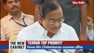 Home Min Chidambaram Assumes Office