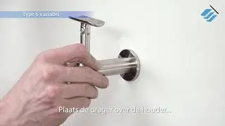 Trapleuning bevestigen - Montage video - Leuningdrager type 6 variabel