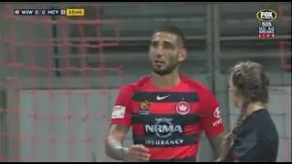 Kerem Bulut scores offside goal and celebrates with the RBB