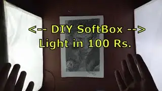 Transform Your Studio with Homemade SoftBox Lights: Under 100Rs! (Step By Step) #softboxlight #diy