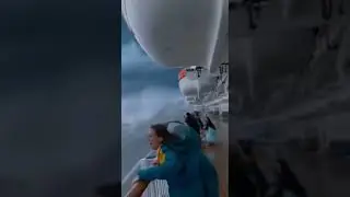[North Sea]: Massive Cruise Ship Battles Rough Sea & Violent Storm