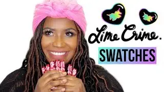 Lime Crime Velvetines Swatches On Dark Skin