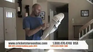 GM 505 cricket batting pads 2011