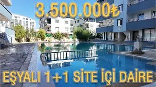 DİDİM'DE EŞYALI SATILIK HAVUZLU SİTEDE 1+1 DAİRE D-102
