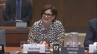 Dr. Ayla Azad's testimony and Q&A session to HUMA on behalf of the Canadian Chiropractic Association