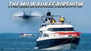 Авиашоу и водное шоу в Милуоки 2025 | Эксклюзивный вид с яхты: пилотажная группа Blue Angels и ис...