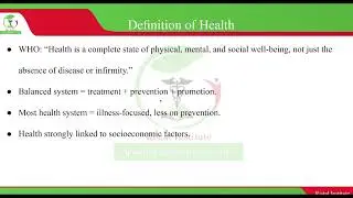 Lecture 1: Dimensions of Health