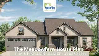 HPG-1853N - 3 Bed / 2 Bath Craftsman Plan by House Plan Gallery