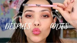 Probando el lápiz para cejas de YUYA ||| Lilia Cortés