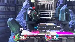 Smash Ultimate-Broke Green Dragon Ridley vs Pink Ink Inkling