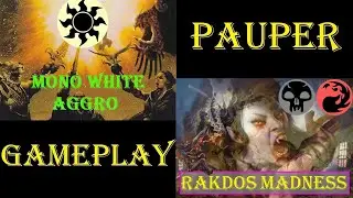 White Weenie Vs Rakdos Madness [PAUPER] Gameplay Ao Vivo #mtgpauper #mtgpaupergameplay