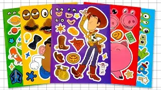 🎀Paper DIY🎀 TOY STORY STICKER BOOK MAKEOVER 🤠🚀✨ | WOODY, BUZZ & JESSIE ADVENTURE!