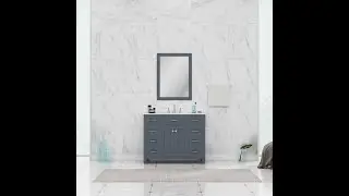 Alya Bath - Norwalk 42 Inch Bathroom Vanity in Gray